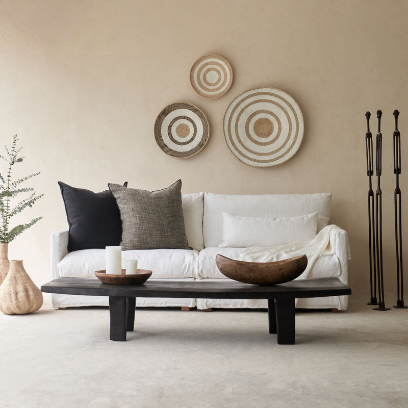 Senufo Daybed | Black - Flat Legs