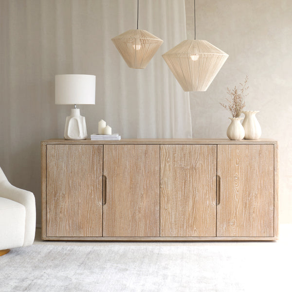 Bromo Sideboard | 4 Doors - Old Teak Whitewash (200cm)