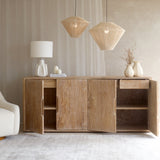 Bromo Sideboard | 4 Doors - Old Teak Whitewash (200cm)