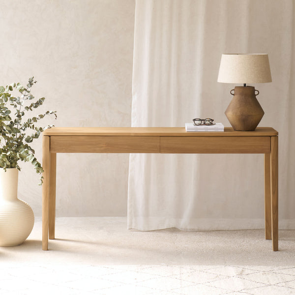 Dolce Console Table with Drawers | Teak (150cm) - Originals Furniture