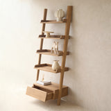 Dolce Wall Shelf with Drawer | Teak (150cm) - Originals Furniture