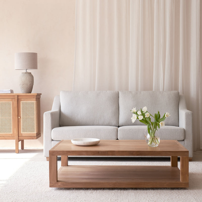 Double Coffee Table Teak Natural from Originals Furniture Singapore