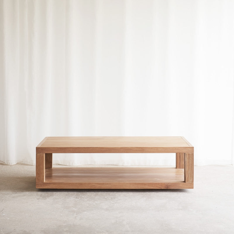 Double Coffee Table Teak Natural from Originals Furniture Singapore