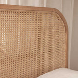 Luna Bed Frame Teak Rattan Natural Singapore Super Single from Originals Furniture