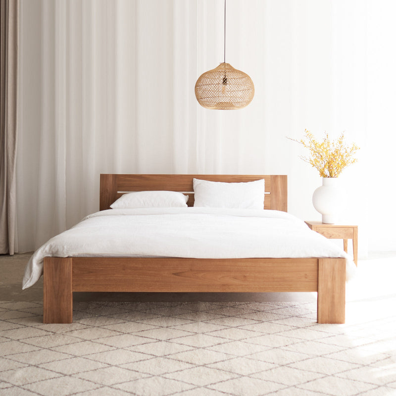 Teak wood headboard discount