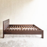 Maya bed frame in walnut stained - Originals Furniture Singapore