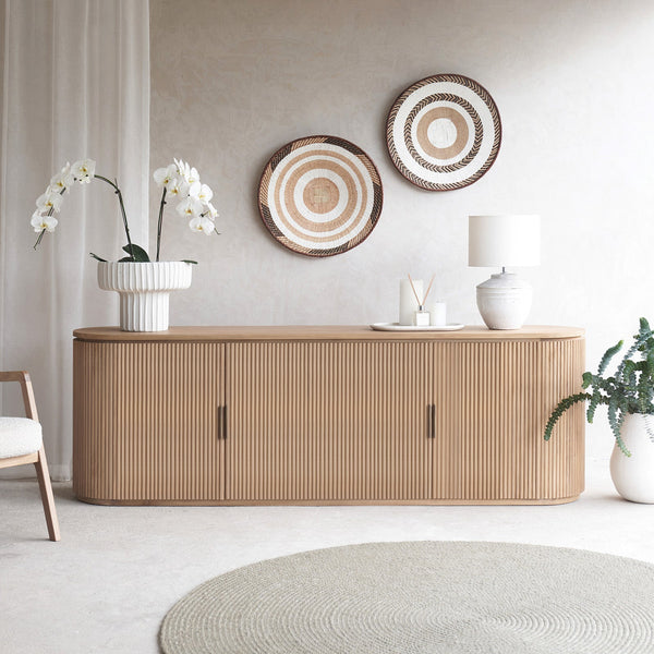 Moher Teak Sideboard | Natural (220cm)