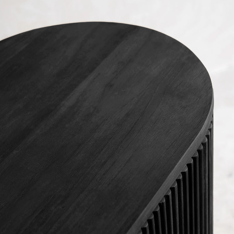 Moher Teak Sideboard | Black (155cm)