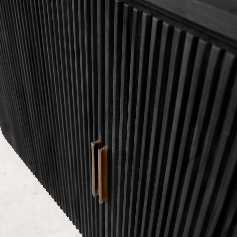 Moher Teak Sideboard | Black (155cm)