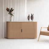 Moher Teak Sideboard with Side Doors | Natural (155cm)