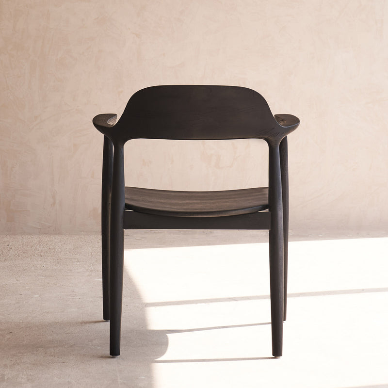 Raku dining chair in black - Originals Furniture Singapore