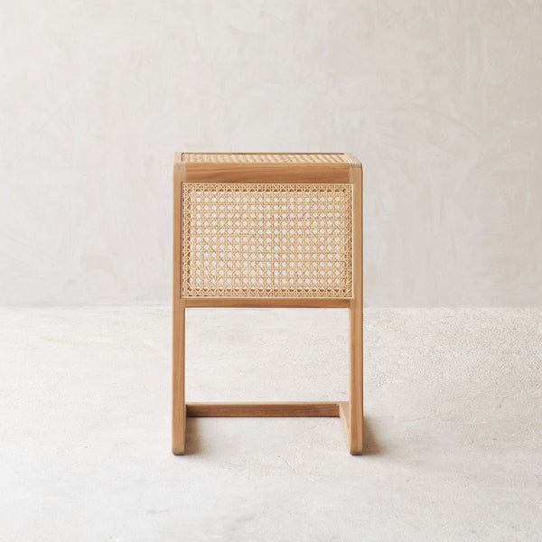 Rattan Side Table | Teak (40cm)