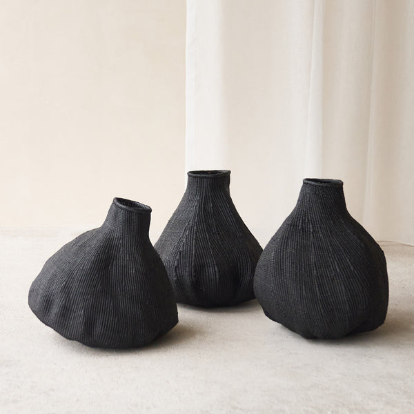 Basket | Gourd - Black (Medium)