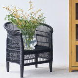 African Malawi Armchair in Black Tribal Furniture from Originals Furniture Singapore
