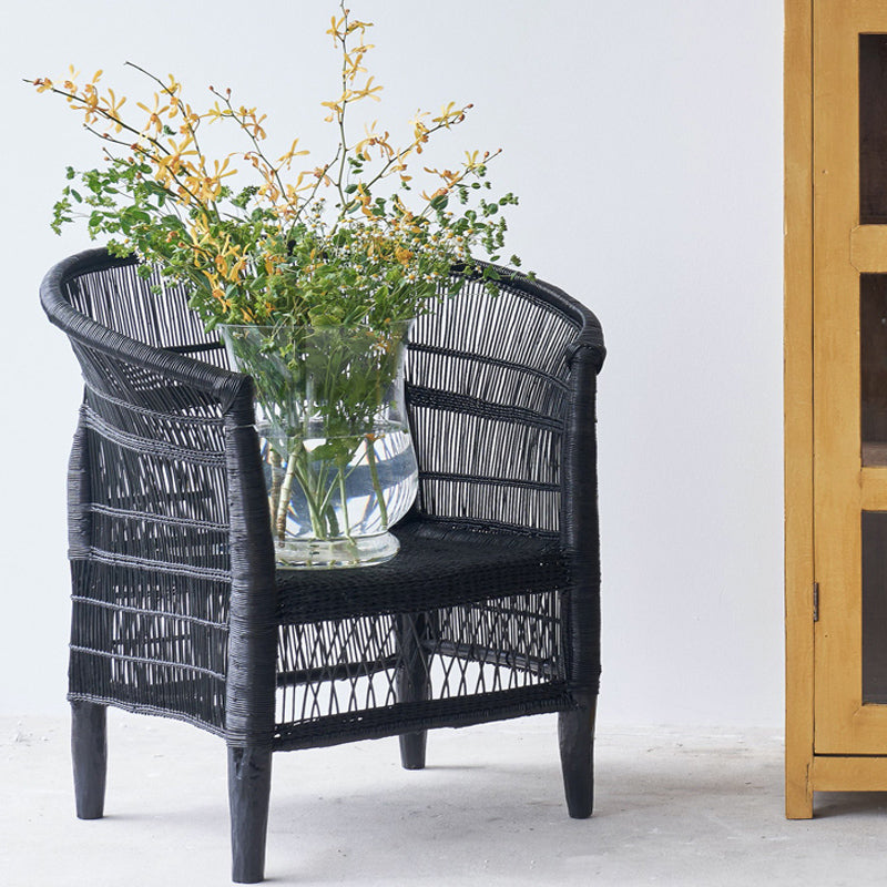African Malawi Armchair in Black Tribal Furniture from Originals Furniture Singapore