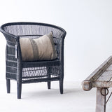 African Malawi Armchair in Black Tribal Furniture from Originals Furniture Singapore
