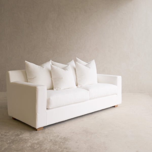 Beccy Fabric Sofa | 3 Seater - Flanders White (216cm)