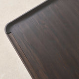 Nell Console | Travertine with Bison Oak Frame
