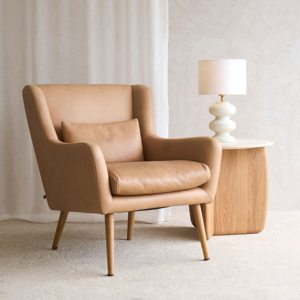 Nelly Leather Armchair | Canyon