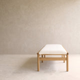 Neuf Fabric Daybed | Oak Frame - Panna Cotta