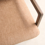 Nysse Fabric Armchair | Latte Oak Frame - Yak