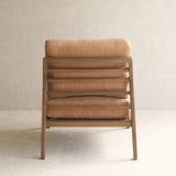 Nysse Fabric Armchair | Latte Oak Frame - Yak