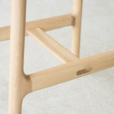 Odd Leather Counter Stool | Blonde Oak Frame - Pecan
