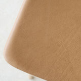 Odd Leather Counter Stool | Blonde Oak Frame - Pecan