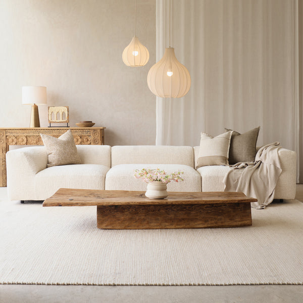 Peal Modular Sofa | 5 Seater - Porcelain (330cm)