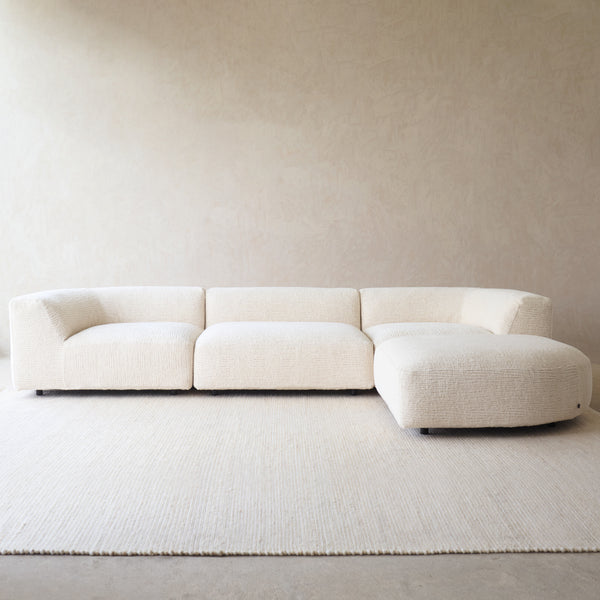 Peal Modular Sofa | Porcelain (330cm)