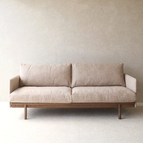 Pensive 2.5 Seater Fabric Sofa | Latte Oak - Wholewheat