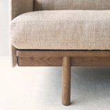 Pensive 2.5 Seater Fabric Sofa | Latte Oak - Wholewheat