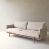 Pensive 2.5 Seater Fabric Sofa | Latte Oak - Wholewheat