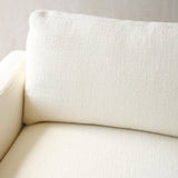 Ponte Fabric Sofa | Blonde Oak - Panna Cotta (185cm)
