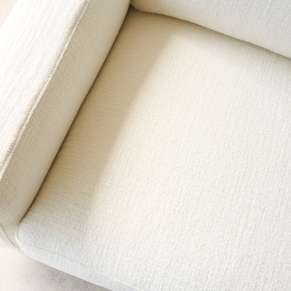 Ponte Fabric Sofa | Blonde Oak - Panna Cotta (185cm)