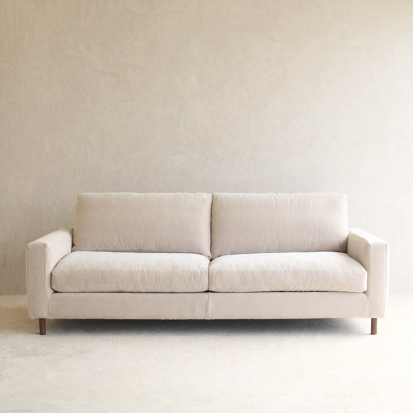 Ponte Fabric Sofa | Espresso Oak - Dunes (230cm)