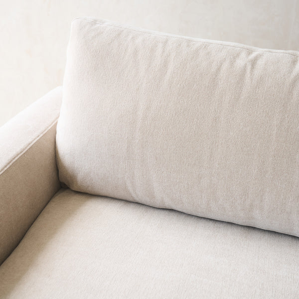 Ponte Fabric Sofa | Espresso Oak - Dunes (230cm)
