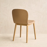 Puddle Leather Dining Chair | Oak Frame - Pecan