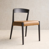 Ronda Leather Dining Chair | Bison Oak Frame - Nut