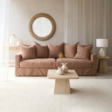 Sloopy Fabric Sofa | 3 Seater - Calfskin (230cm)