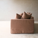 Sloopy Fabric Sofa | 3 Seater - Calfskin (230cm)