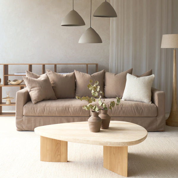 Sloopy Fabric Sofa | 3 Seater - Harvest (230cm)