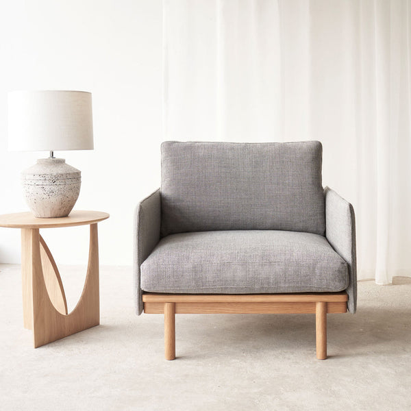 Pensive Armchair | Oak - Bespoke Fabric
