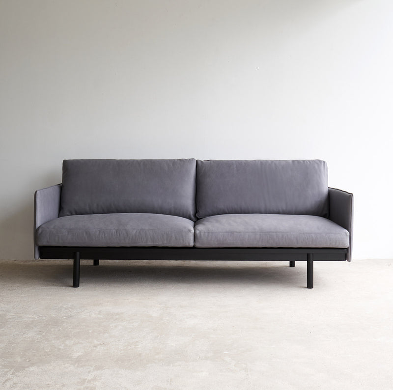 Pensive Leather Sofa | 2 Seater - Iron