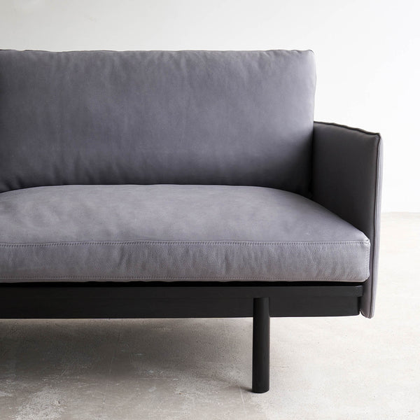 Pensive Leather Sofa | 2 Seater - Iron