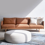 Pensive 3.5 Seater Leather Sofa | Canyon