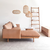 Tolv pensive L shape leather sofa bespoke - Originals Furniture Singapore