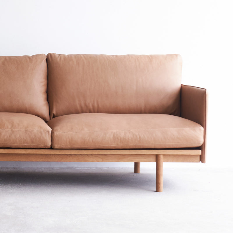 Tolv pensive L shape leather sofa bespoke - Originals Furniture Singapore