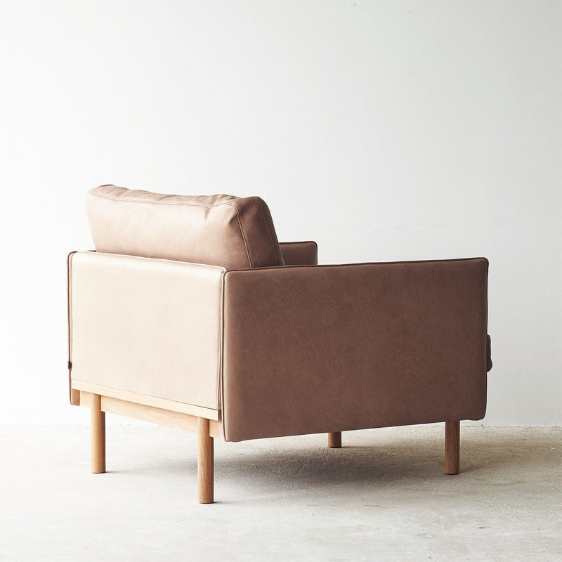 Pensive Leather Armchair | Pecan