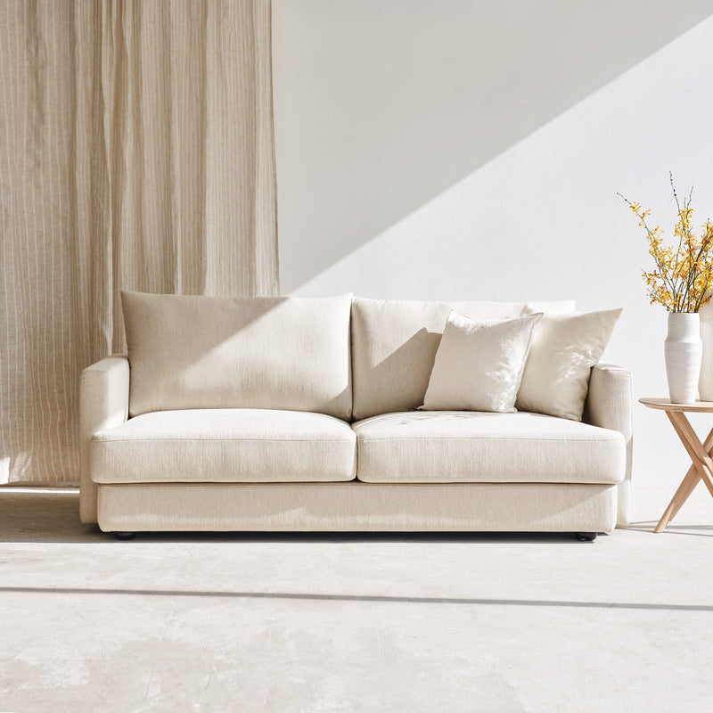 Lucy Fabric Sofa | Cream